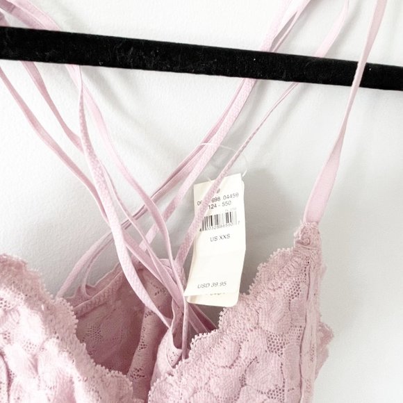 ✨ NWT Lilac Floral Lace Bralette | aerie - Picture 4 of 4